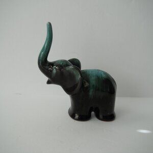Vintage Blue Mountain Pottery Ceramic Elephant Figurine